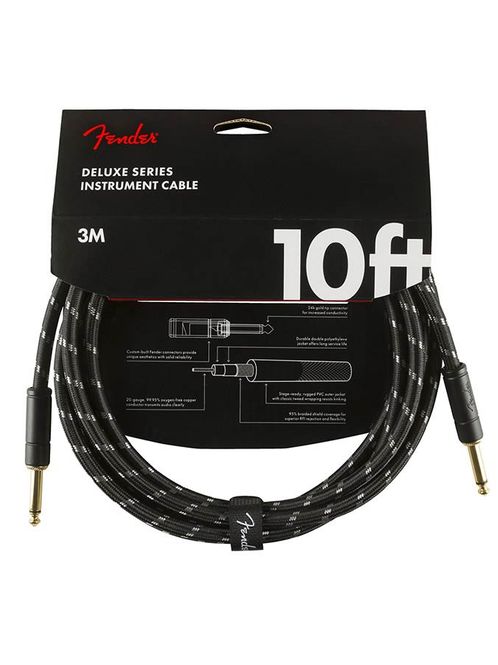 Hovedbilde Fender Deluxe Series Inst.cable, 10ft, black ...