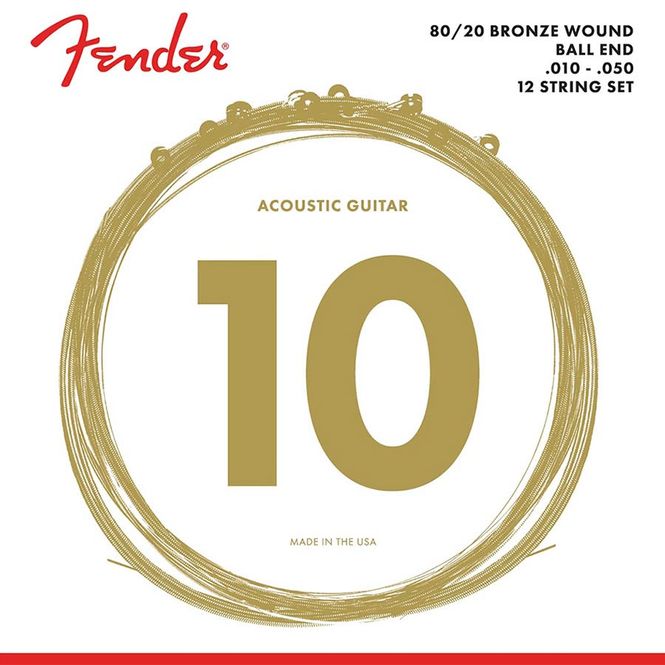 Hovedbilde Fender 25903 80/20 Bronze -  12-, ball ends, ...