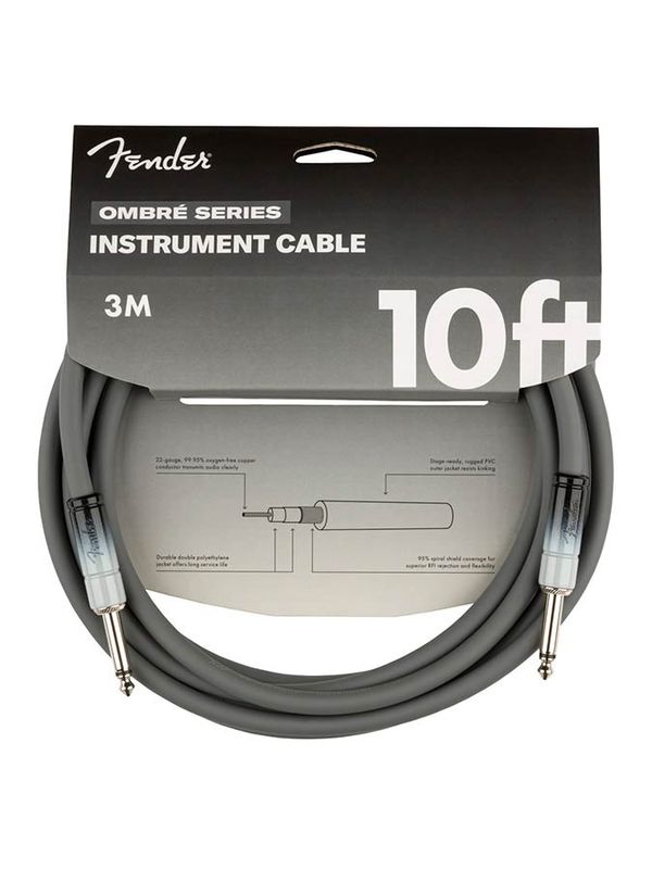 Fender  10' Ombré cable, silver smoke