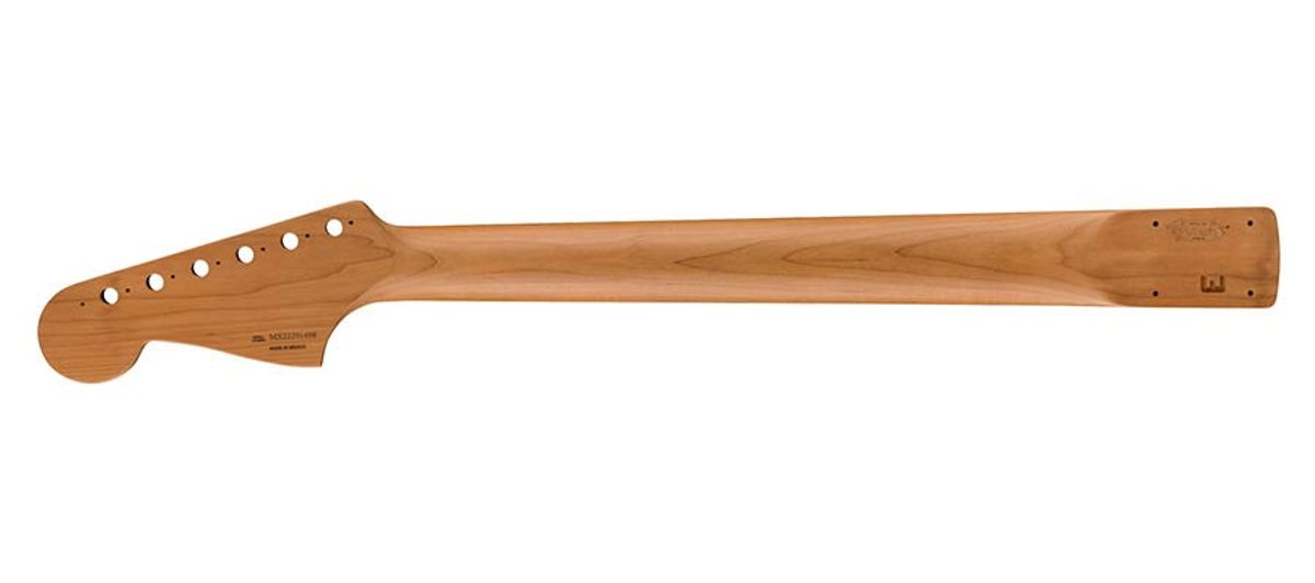 Fender GRP roasted maple Jazzmaster neck, block inlay, 22 med