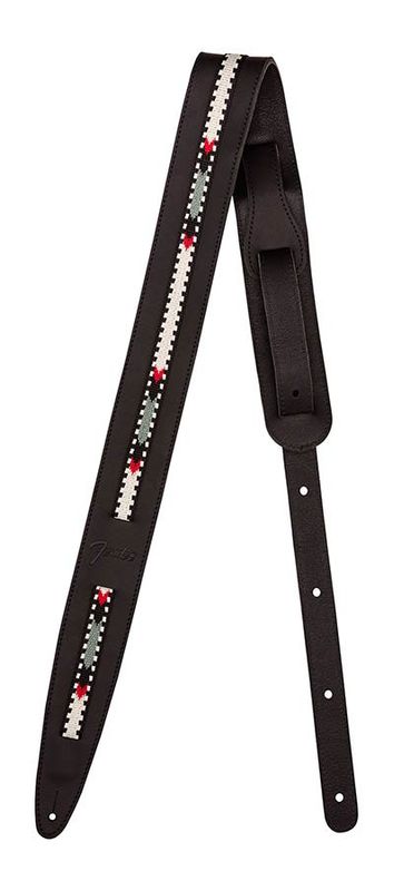 Fender  Paramount acoustic leather strap, black