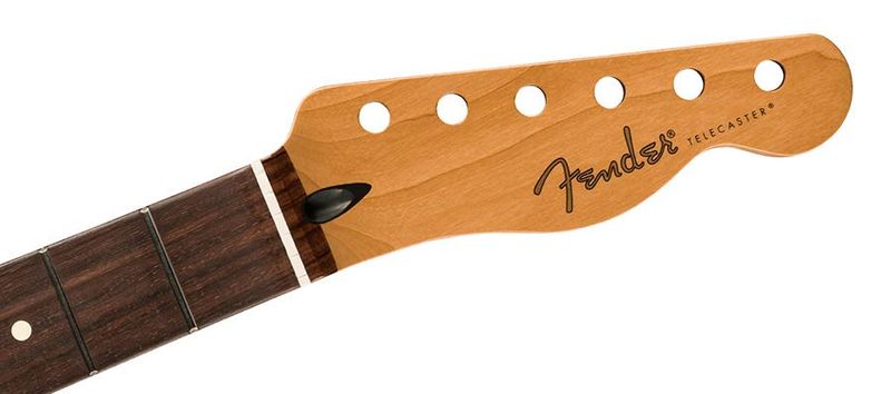 Fender satin roasted maple Telecaster neck, 2Rosewood FB