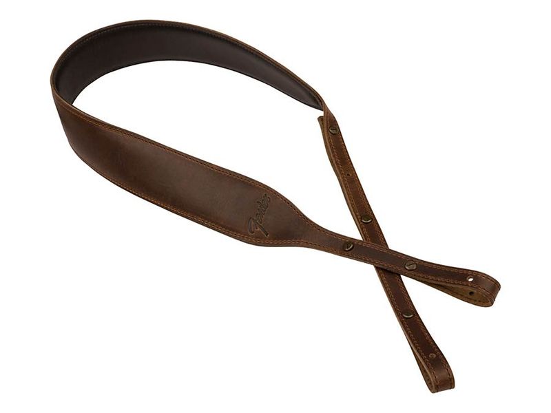 Fender  Paramount banjo leather strap, brown