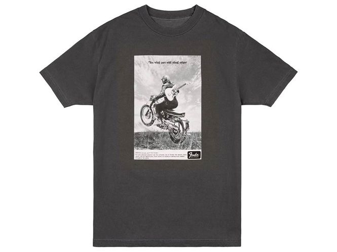 Hovedbilde Fender vintage ad biker tee, graphite, L