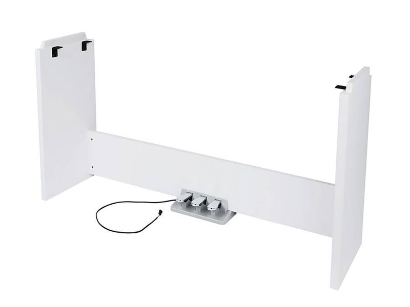 Medeli ST430 Piano Stand with 3 Pedals - White Satin
