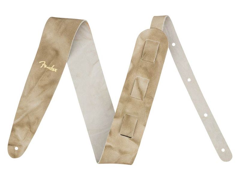 Fender  tie dye leather strap, natural