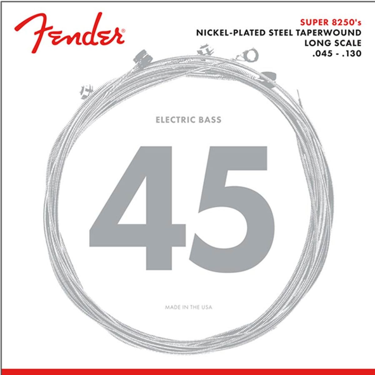 Fender 82505M Super 8250s - 5-str (s through body), 045-065-085-110TW-130T