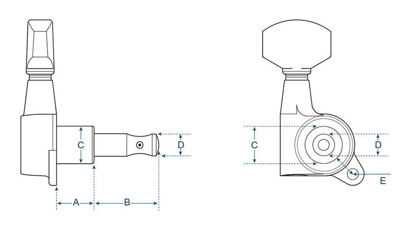 Boston 74-CLR Machine Heads