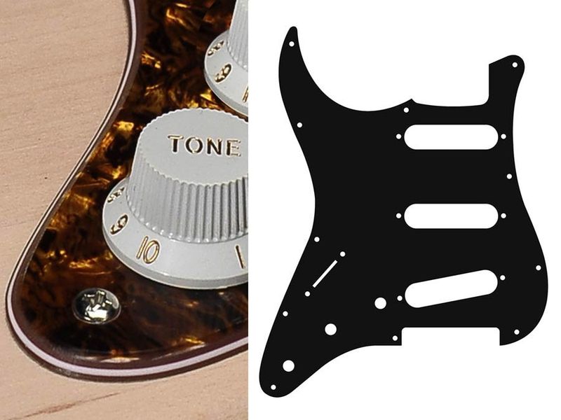 Boston SL-413 Pickguard Strat - Tortoise Brown Pearl (Lefthand)