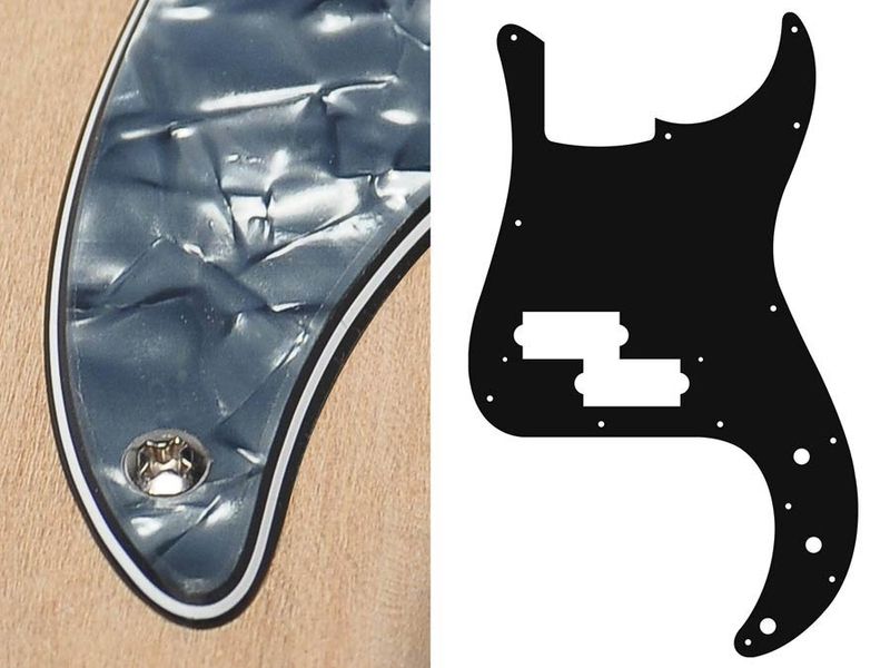 Boston PB-415 Pickguard P-Bass - Pearl Black