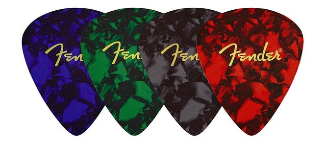 Hovedbilde Fender  pick shaped coasters, multi-coloured with ...