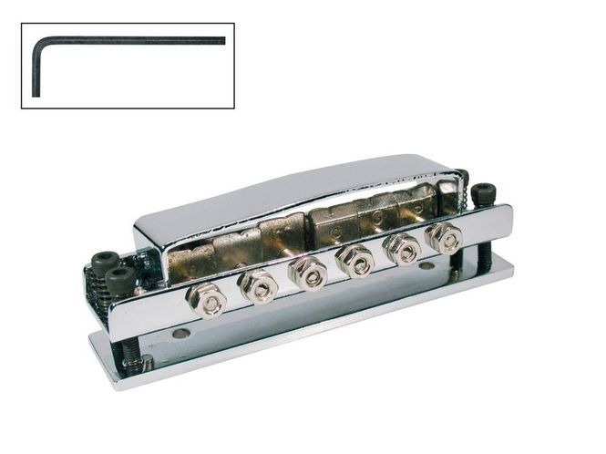 Hovedbilde Boston bridge for e-guitar, RICK model, nickel