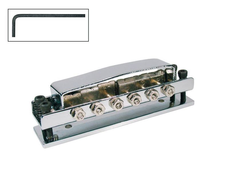 Boston bridge for e-guitar, RICK model, nickel