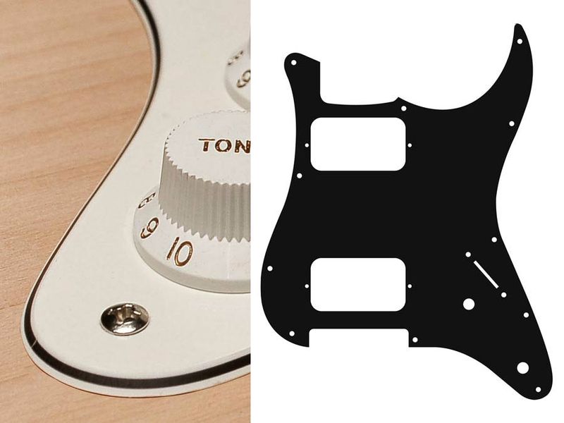 Boston ST-332 Pickguard Strat - Vintage White