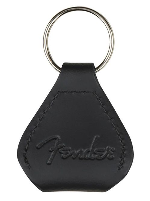 Hovedbilde Fender  leather pick holder keychain, black
