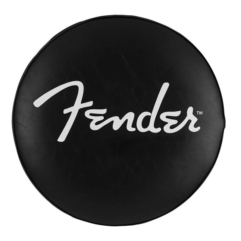 Fender  Spaghetti logo pick pouch barstool, black/chrome, 24