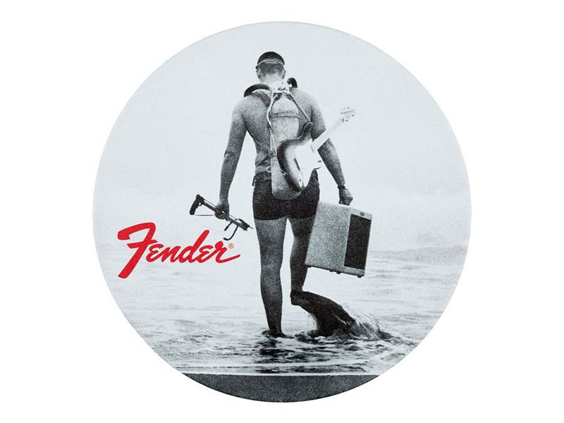 Fender  vintage '60s ads coasters, black & white print on le