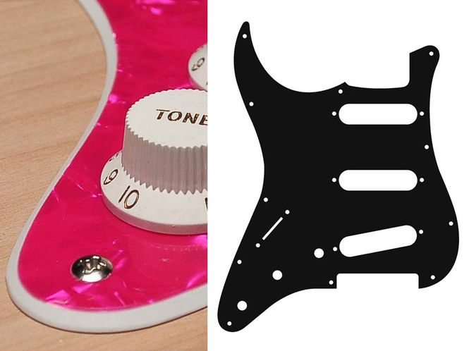 Hovedbilde Boston SL-213 Pickguard Strat - Pearl Pink (Lefthand)