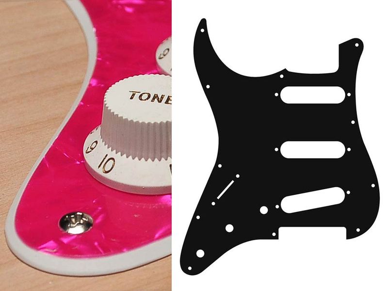 Boston SL-213 Pickguard Strat - Pearl Pink (Lefthand)
