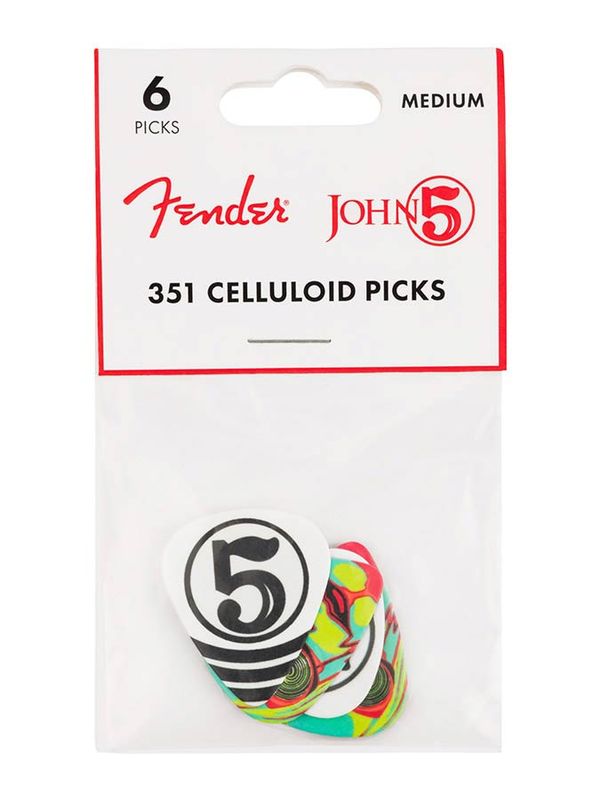 Fender  John 5 351 celluloid picks, 6-pack