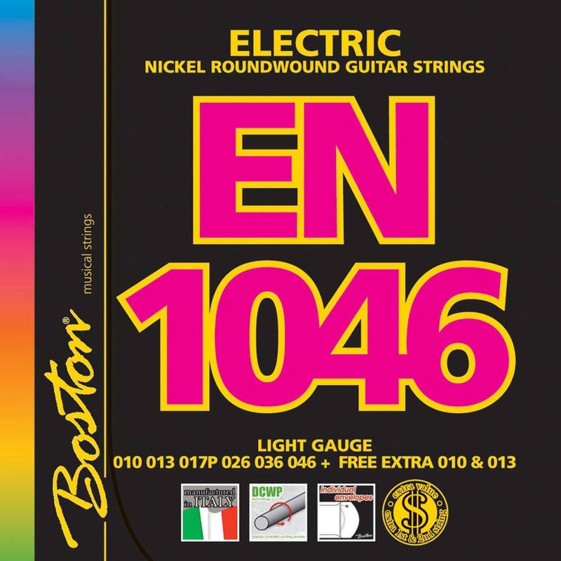 Boston EN-1046 Electric Guitar Nickel Set 10-46