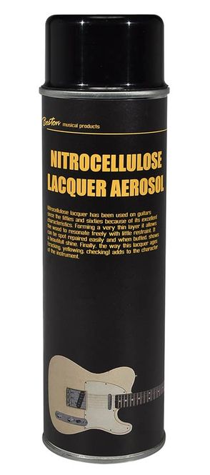 Hovedbilde Boston Nitrocellulose Laquer Aerosol Black