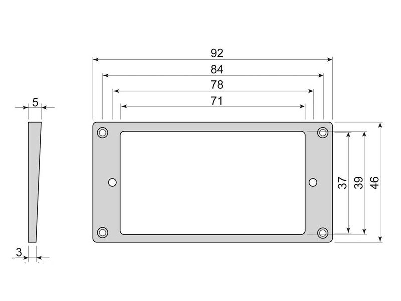 Boston HFS3050IV Humbucker Frame - Ivory