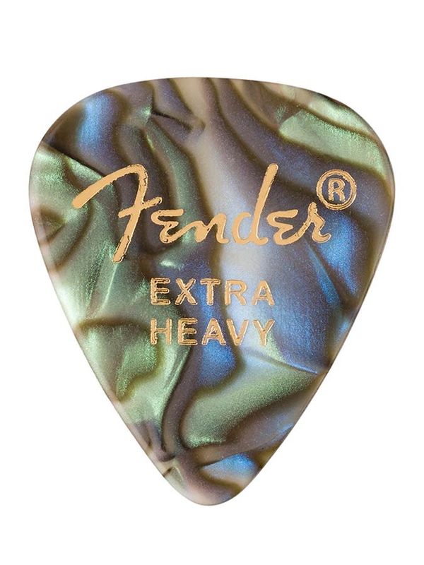 Fender  351  premium picks, extra heavy, abalone, 12-pack