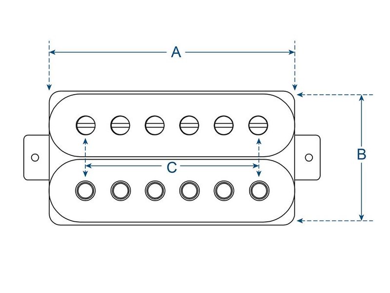 Boston PHB-90 Power Humbucker Bridge - Ivory