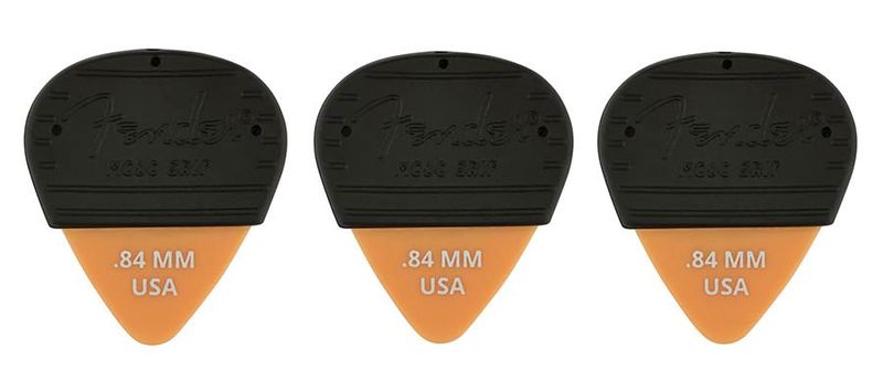 Fender  Mojo Grip picks, dura-tone delrin 0.84, 3-pack
