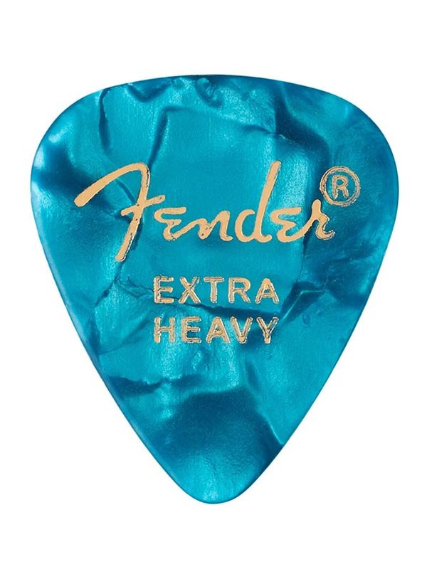 Fender  351  premium picks, extra heavy, ocean turquoise, 12
