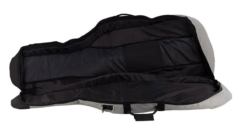 Boston CT-144-GR cello bag 4/4, light grey, 19 mm. padded, 2 straps, various pockets