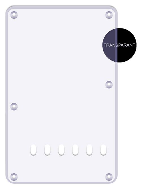 Hovedbilde Boston BP-113 Strat Back Plate - Transparent