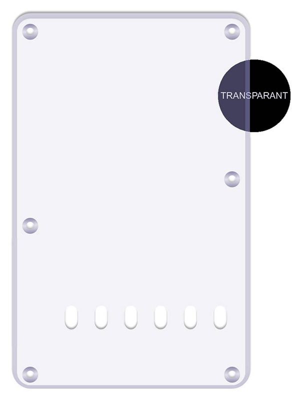 Boston BP-113 Strat Back Plate - Transparent