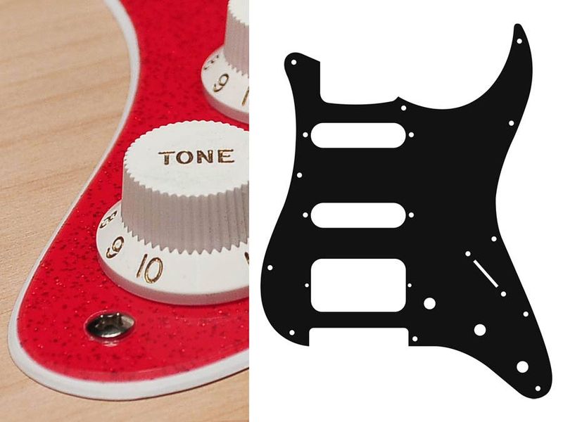 Boston ST-223 Pickguard Strat - Sparkling Red