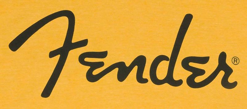 Fender  T-Shirts spaghetti logo, butterscotch, S