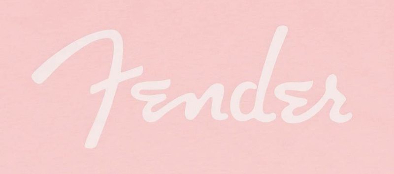 Fender  T-Shirts spaghetti logo, shell pink, XL