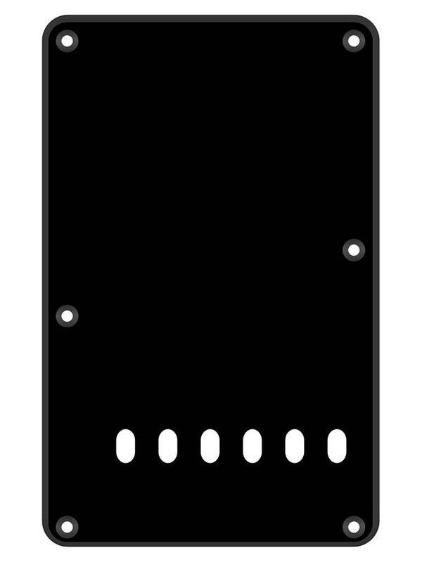 Boston BP-113 Strat Back Plate - Black Matte