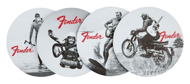 Hovedbilde Fender  vintage '60s ads coasters, black & white ...