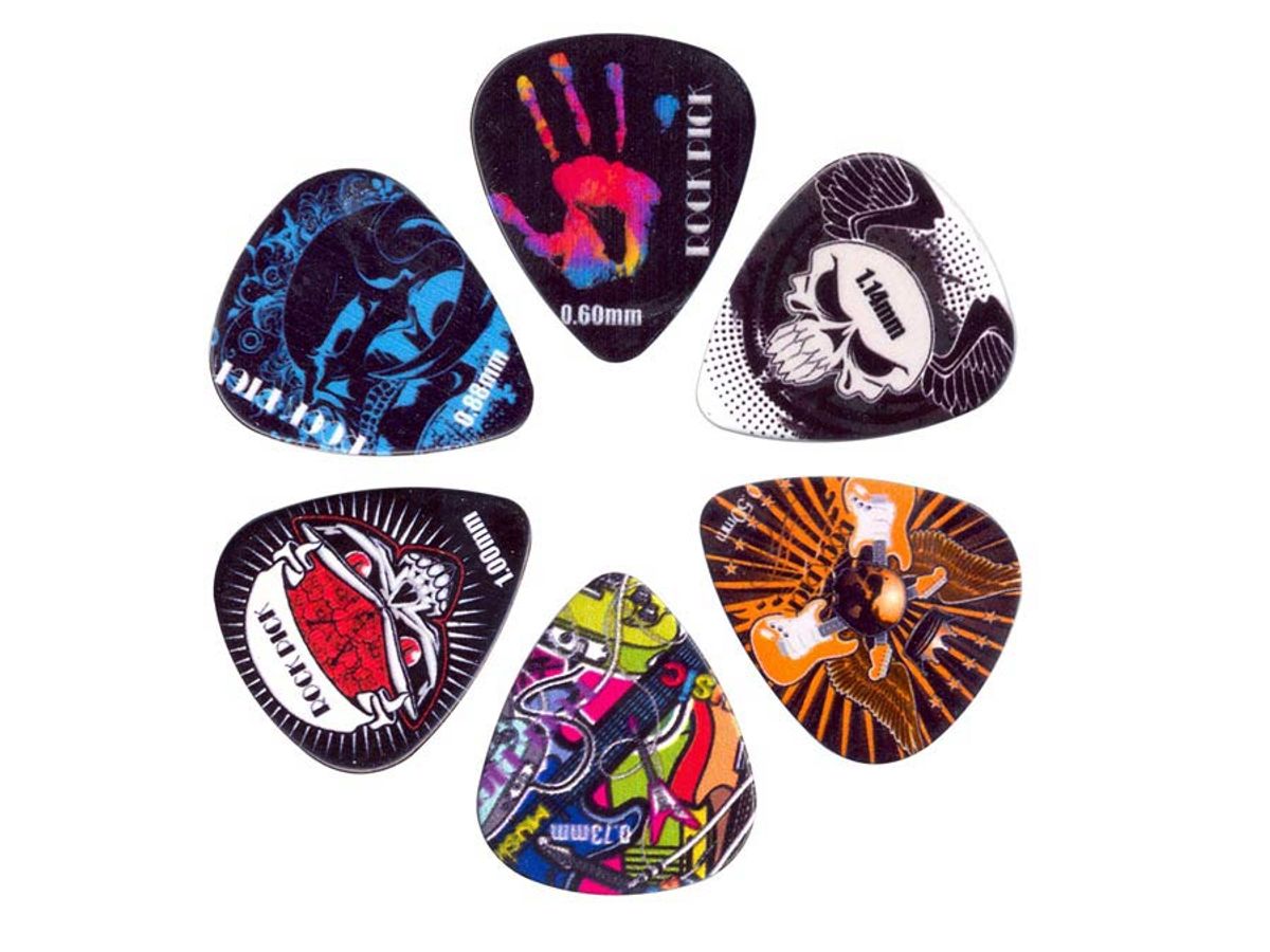 Boston BRP6-MIX Rock Picks Mix (6-pack)