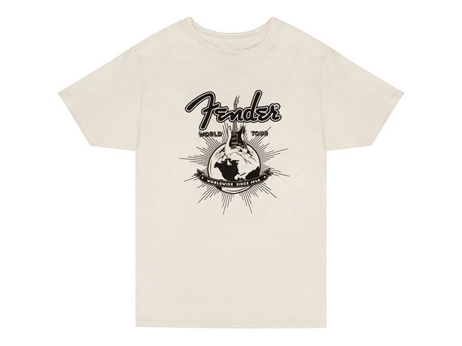 Hovedbilde Fender  T-Shirts world tour, vintage white, M