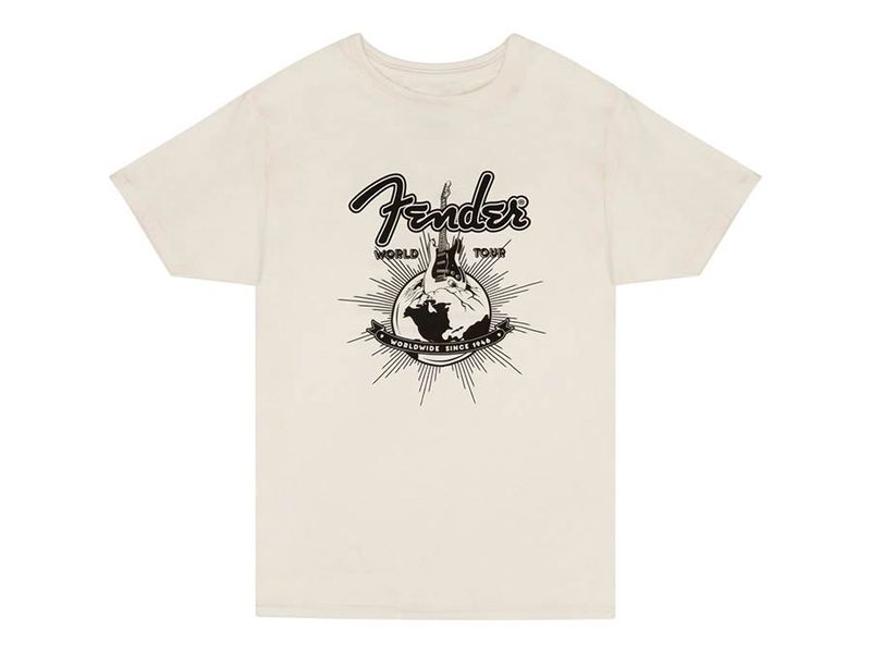 Fender  T-Shirts world tour, vintage white, M