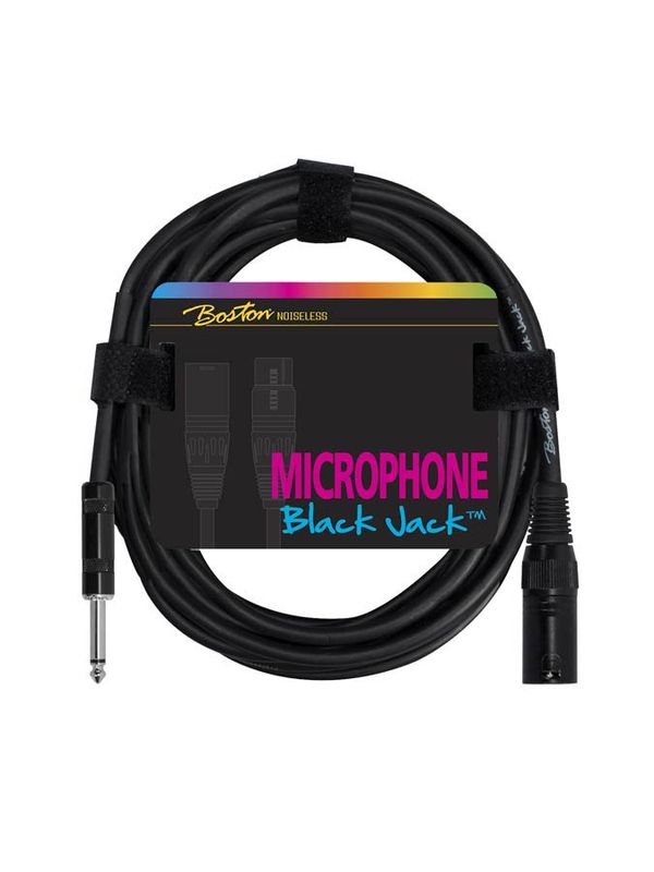 Boston Black Jack Microphone Cable XLR (m) - Tele 1.0
