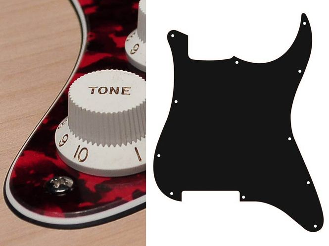 Hovedbilde Boston ST-300 Pickguard Strat - Tiger Red