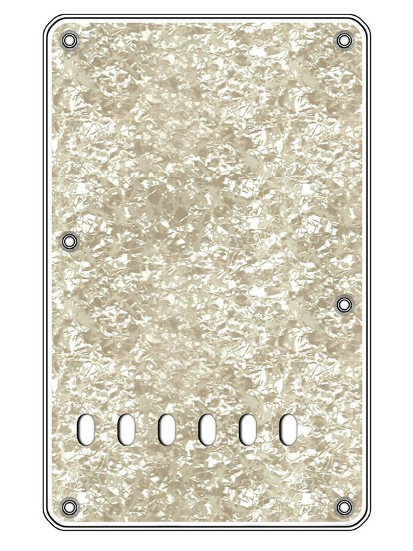 Boston BPL-413 Strat Back Plate - Pearl White