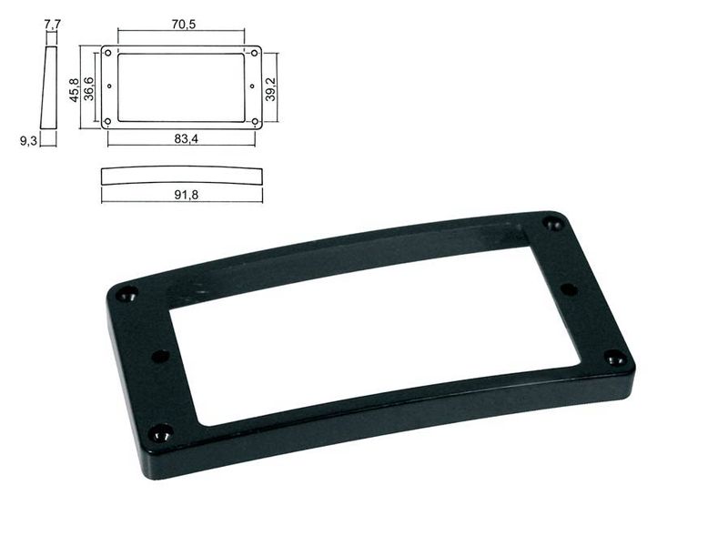 Boston HPR-08-TBK Pickup Ring - Black