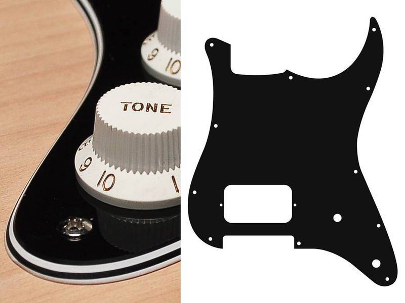 Boston ST-444 Pickguard Strat - Black