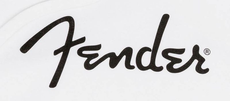 Fender  spaghetti logo hoodie, olympic white, M