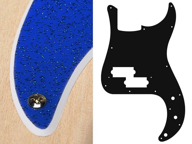 Hovedbilde Boston PB-215 Pickguard P-Bass - Sparkling Blue