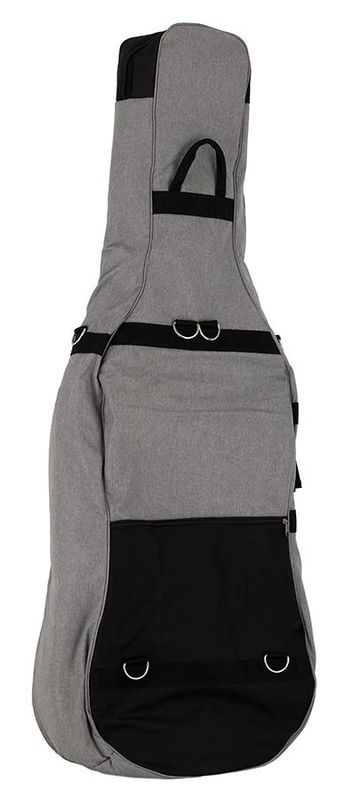 Boston CT-112-GR cello bag 1/2 light grey, 19 mm. padded, 2 straps, various pockets